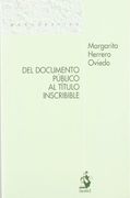 Del documento publico al titulo
