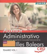 Auxiliar Administrativo. Administración General de la Comunidad Autónoma de las