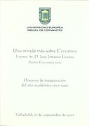 Una mirada más sobre Cervantes: Discurso de inauguración del año académico 2007-2008 (Paranimphus)