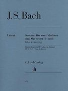 Concerto for 2 Violins and Orchestra d Minor bwv 1043 - 2 Violins and Orchestra - Piano Reduction With Solo Parts - (hn 672): Klavierauszug