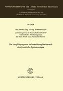 Die Langfristprognose Im Investitionsgüterbereich ALS Dynamische Systemanalyse (en Alemán)
