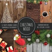 Christmas Wood Scrapbook Paper pad 8x8 Scrapbooking kit for Papercrafts, Cardmaking, Printmaking, diy Crafts, Holiday Themed, Designs, Borders, Backgrounds, Patterns de Crafty as Ever(Artchur) (en Inglés)