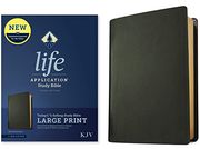 Kjv Life Application Study Bible, Third Edition, Large Print (Genuine Leather, Black, red Letter) (en Inglés)