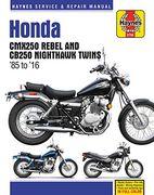 Honda Cmx250 Rebel and Cb250 Nighthawk, 1985-2016 Haynes Repair Manual (Haynes Powersport) (en Inglés)