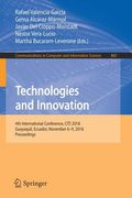 Technologies and Innovation: 4th International Conference, Citi 2018, Guayaquil, Ecuador, November 6-9, 2018, Proceedings (en Inglés)