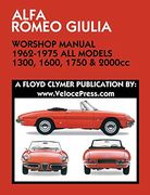 Alfa Romeo Giulia Workshop Manual 1962-1975 all Models 1300, 1600, 1750 & 2000Cc (en Inglés)