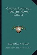 choice readings for the home circle (en Inglés)