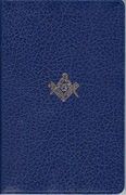 holy bible,king james version, masonic edition, blue imitation leather