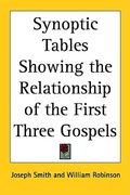 synoptic tables showing the relationship of the first three gospels (en Inglés)