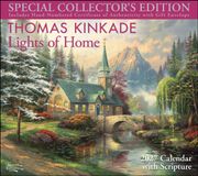 Thomas Kinkade Collector's Scripture Edition 2027 Deluxe Wall Calendar + Print: Lights of Home (en Inglés)