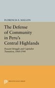 The Defense of Community in Peru's Central Highlands: Peasant Struggle and Capitalist Transition, 1860-1940 (Princeton Legacy Library)