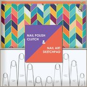 Nail Polish Clutch + Nail art Sketchpad (en Inglés)