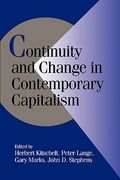 Continuity and Change in Contemporary Capitalism Hardback (Cambridge Studies in Comparative Politics) 