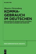 Kommagebrauch im Deutschen (Reihe Germanistische Linguistik) (German Edition) [Hardcover ] (en Alemán)