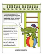 number ladders (add/subtract/multiply/divide) (en Inglés)