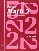 saxon math 2 part one (en Inglés)