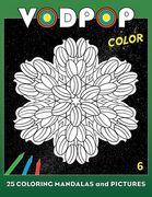 Vodpop Color 6: 25 coloring mandalas and pictures (en Inglés)