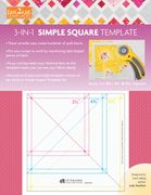 Fast2Cut 3-In-1 Simple Square Template: Easily cut 3 1