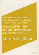 Philosophien der Neuen Technologien (in German)