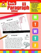 daily paragraph editing, grade 4