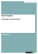 Heidegger: Sinnverstehen! (en Alemán)