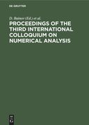 Proceedings of the Third International Colloquium on Numerical Analysis 