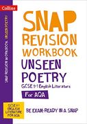 Aqa Unseen Poetry Anthology Workbook: Ideal for Home Learning, 2022 and 2023 Exams (Collins Gcse Grade 9-1 Snap Revision) (en Inglés)