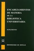(suplemento).encabezamientos de materia