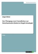 Der Ubergang Vom Unendlichen Zur Fursichseienden Einheit in Hegels Seinslogik (German Edition)