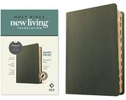 Nlt Personal Size Giant Print Bible, Filament Enabled Edition (Red Letter, Genuine Leather, Olive Green, Indexed) 