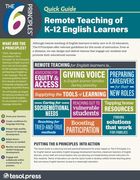 The 6 Principles(r) Quick Guide: Remote Teaching of K-12 English Learners (Pack of 25) (en Inglés)