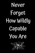 Never Forget How Wildly Capable You Are (en Inglés)