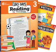 180 Days™: Reading, Writing & Problem Solving Grade 3: 3-Book Set: Practice, Assess, Diagnose