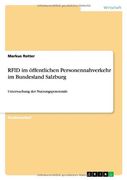 RFID im öffentlichen Personennahverkehr im Bundesland Salzburg