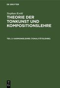 Harmonielehre (Tonalitätslehre) (en Alemán)