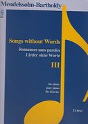 Lieder Ohne Worte iii (Classical Sheet Music) (en Inglés)