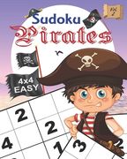 Sudoku Pirates Vol. 2 Easy: Sudoku: Pirates educational brain games for kids, with easy 4x4 grid puzzles (en Inglés)
