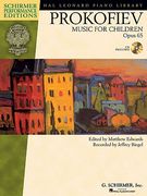 Music for Children, op. 65: Edited by Matthew Edwards Recorded by Jeffrey Biegel Schirmer Performance Editions (en Inglés)