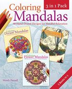 Coloring Mandalas 3-In-1 Pack: 90 Hand-Drawn Designs for Mindful Relaxation 
