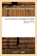 Le Lecteur Y Mettra Le Titre (en Francés)
