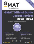 GMAT Official Guide Verbal Review 2023-2024, Focus Edition: Includes Book + Online Question Bank + Digital Flashcards + Mobile App (en Inglés)