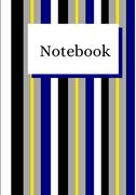 Notebook: Stripes and lined interior for notes. (en Inglés)