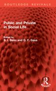 Public and Private in Social Life (en Inglés)