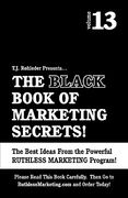 the black book of marketing secrets, vol. 13 (en Inglés)