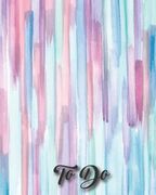 To Do: Personal and Business Checklist 8x10 Inches with Colorful Design Matte Cover White Paper (en Inglés)