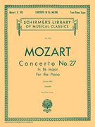Concerto No. 27 in Bb, K.595: Schirmer Library of Classics Volume 1721 National Federation of Music Clubs 2024-2028 Piano Duet (en Inglés)
