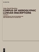 Corpus of Hieroglyphic Luwian Inscriptions: Volume III: Inscriptions of the Hettite Empire and New Inscriptions of the Iron Age (en Inglés)