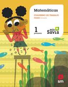 Matematicas 1º Educacion Primaria Cuaderno Asociado 1 mas Savia mec (Cast) ed 2018