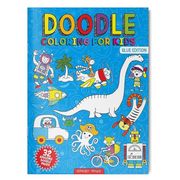Doodle Coloring for Kids: Blue Edition (en Inglés)