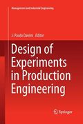 Design of Experiments in Production Engineering (en Inglés)